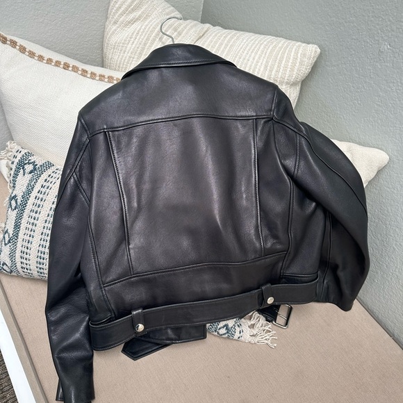 ACNE STUDIOS Leather biker jacket size36 - Picture 4 of 16